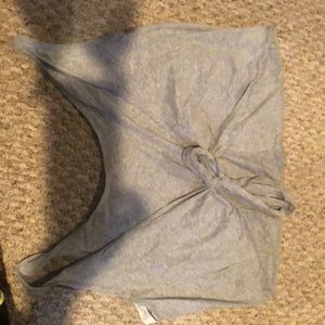 Lululemon tie back crop top